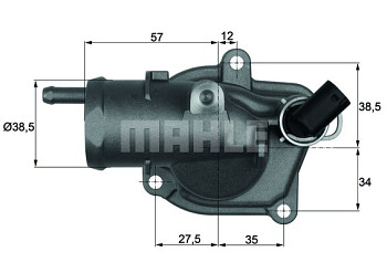 Termostat MERCEDES CLC/CLK-CLASS (CL203 CL209) CLC200 CLC220 CLK 220 (92°)