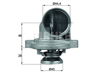 MAHLE Termostat MERCEDES VITO (W638) 108 110 2.3 (80°)