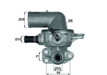 Termostat CHRYSLER VOYAGER IV (RG RS) 2.5 (88°)