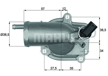 Termostat MERCEDES C-CLASS (W202) C200 C220 C36 (87°)