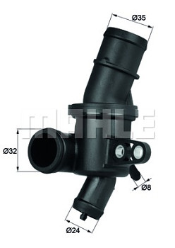 Termostat MERCEDES A-CLASS (W169) A160 A180 A200 2.0 (80°)