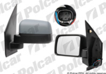 Spätné zrkadlo TRANSIT / TOURNEO CONNECT pro lak 09-13 elektrické