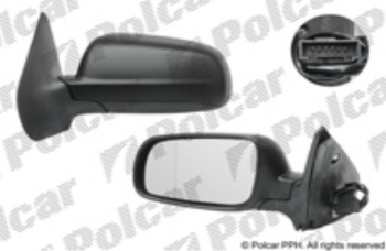 Spätné zrkadlo VW GOLF IV 97-06 elektrické černé