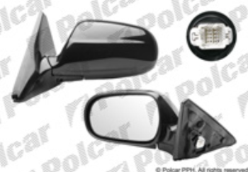 Zpětné zrcátko HONDA CIVIC (EJ/EK) 3D HB/SDN JP - el., černé