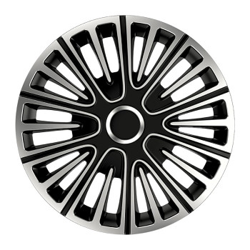 Poklice na kola MOTION silver&black 16"