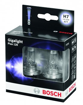 Žárovky H7 BOSCH Giga Light Plus 120 - sada 2ks