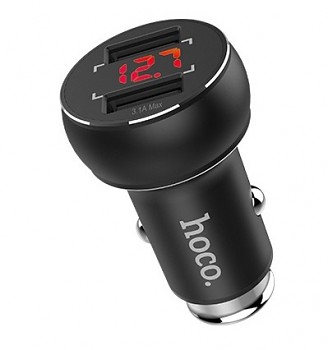 Hoco auto nabíječka USB s displejem