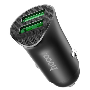 Hoco auto nabíječka Z39 Dual USB-A QC 3.0