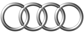 Znak Logo AUDI 80 100 A3 A4 A6 B4 18x6cm ZADNÍ