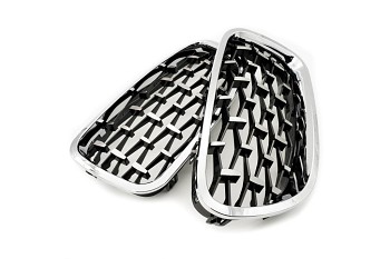 Maska chladiče BMW 5 F10 diamant silver Maska chladiče BMW 5 F10 diamant silver