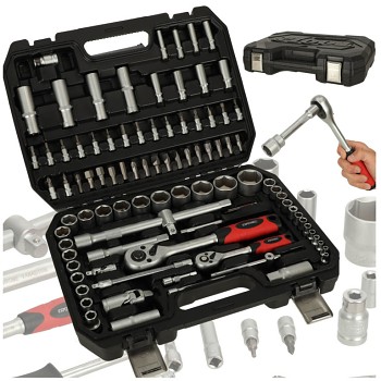 Sada nástrčných klíčů 1/2'' 1/4'' 94el. Sada nástrčných klíčů 1/2'' 1/4'' 94el.