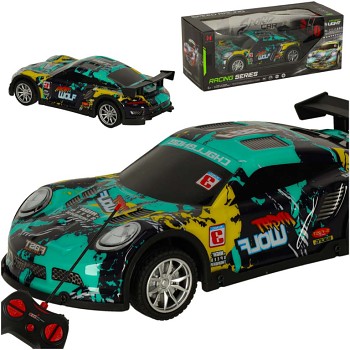 RC sportovní auto modré a zelené RC sportovní auto modré a zelené
