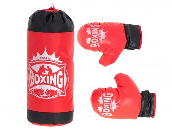 Boxerský pytel a boxerské rukavice