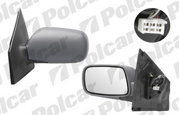Zpětné zrcátko TOYOTA YARIS 02-05 elektrické lak