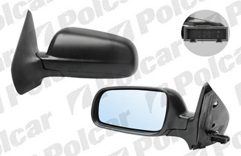 Spätné zrkadlo VW GOLF IV 97-06 elektrické